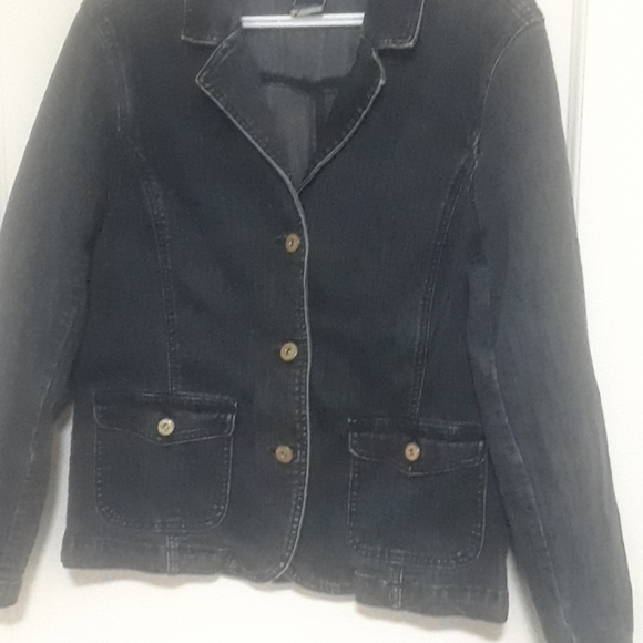 Lady Hathaway Women's Denim Jacket Blazer - Picture 4 of 7